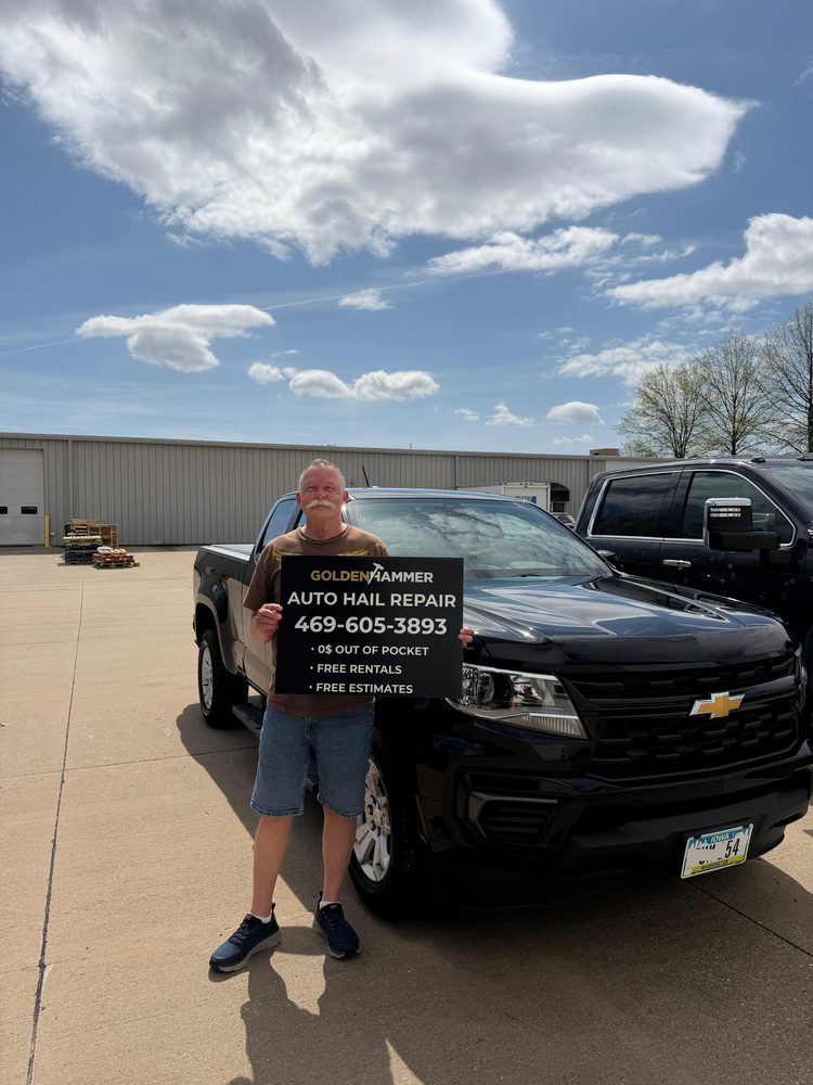 Ronda Troendle with her restored Chevy Colorado